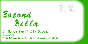 botond milla business card